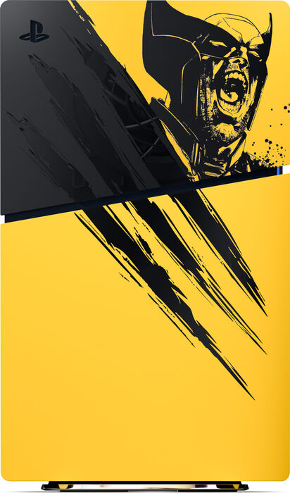 PlayStation 5 Slim cover Wolverine Battle Yellow