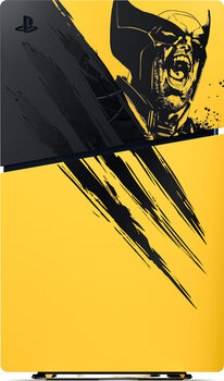 PlayStation 5 Slim cover Wolverine Battle Yellow