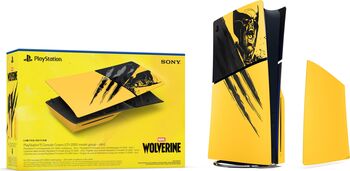 PlayStation 5 Slim cover Wolverine Battle Yellow
