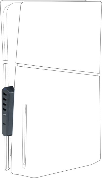 Product image not available for Bigben PlayStation 5 Slim USB fjöltengi