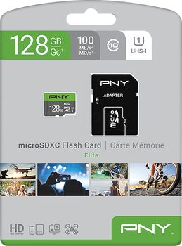 PNY MicroSD Elite V10/A1 minniskort - 128 GB