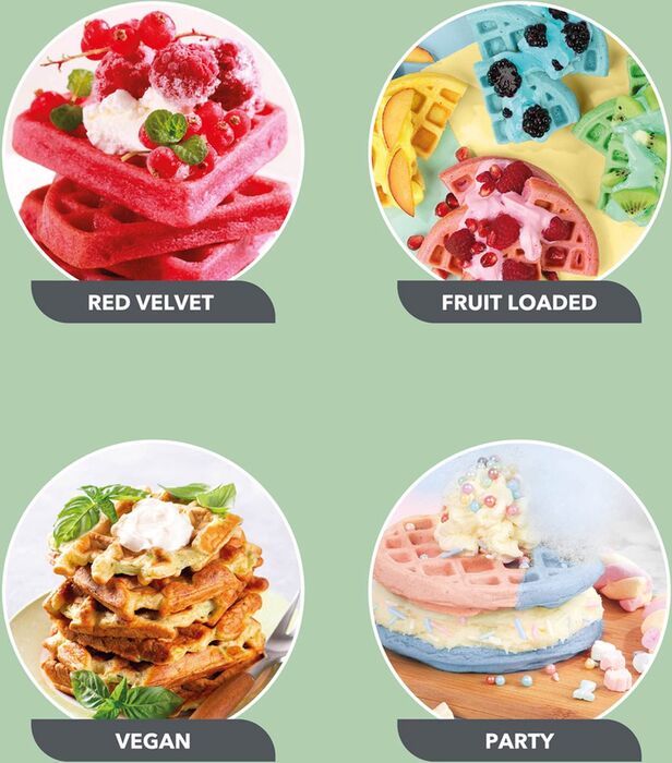 Petra Mini vöfflujárn - Grænt