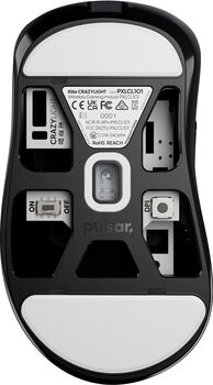 Pulsar Xlite Crazylight Mini þráðlaus mús - Svört