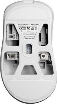Pulsar Xlite Crazylight Mini þráðlaus mús - Hvít