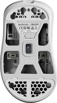 Pulsar Xlite Crazylight Mini þráðlaus mús - Hvít