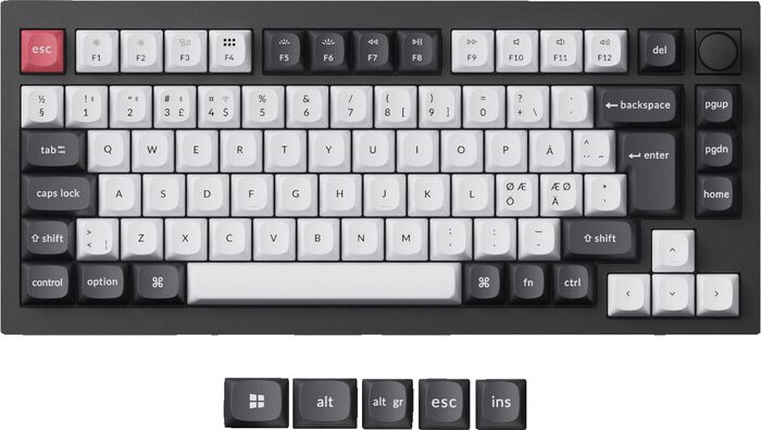 Keychron Q1 HE þráðlaust leikjalyklaborð - Svart