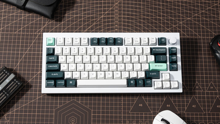 Keychron Q1 HE þráðlaust leikjalyklaborð - Hvítt