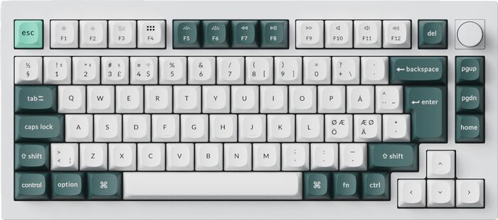Keychron Q1 HE þráðlaust leikjalyklaborð - Hvítt