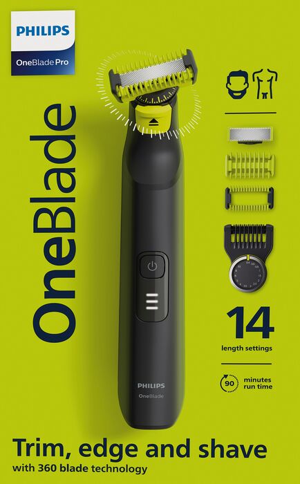 Philips OneBlade Pro skeggsnyrtir og rakvél