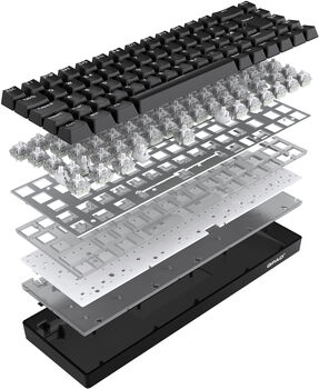 QPAD Flux 65 magnetic leikjalyklaborð - Svart