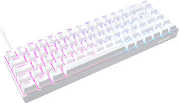 QPAD Flux 65 magnetic leikjalyklaborð - Hvítt