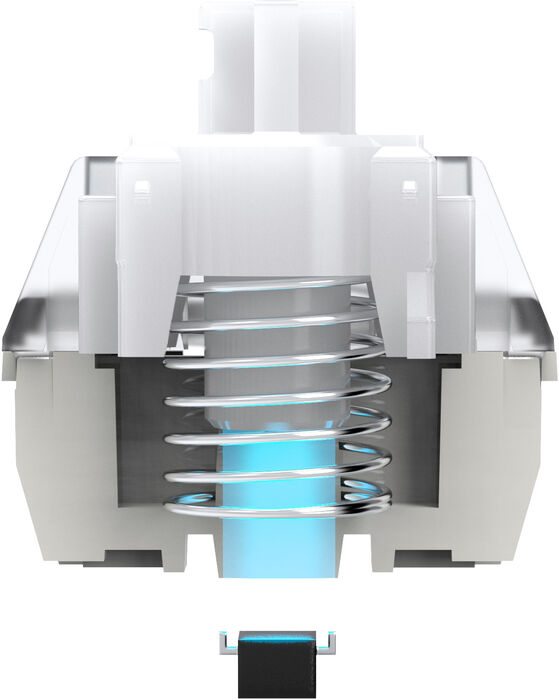 QPAD Flux 65 magnetic leikjalyklaborð - Hvítt