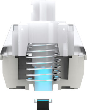 QPAD Flux 65 magnetic leikjalyklaborð - Hvítt