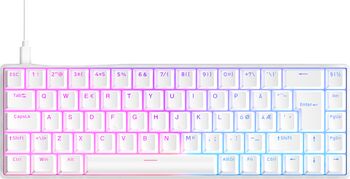 QPAD Flux 65 magnetic leikjalyklaborð - Hvítt