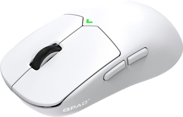 QPAD Mark Model 1 þráðlaus leikjamús - Hvít
