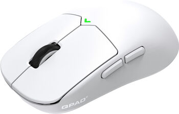 QPAD Mark Model 1 þráðlaus leikjamús - Hvít
