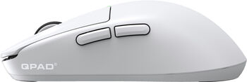 QPAD Mark Model 1 þráðlaus leikjamús - Hvít