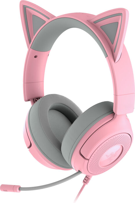 Razer Kraken Kitty V3 X leikjaheyrnartól - Bleik