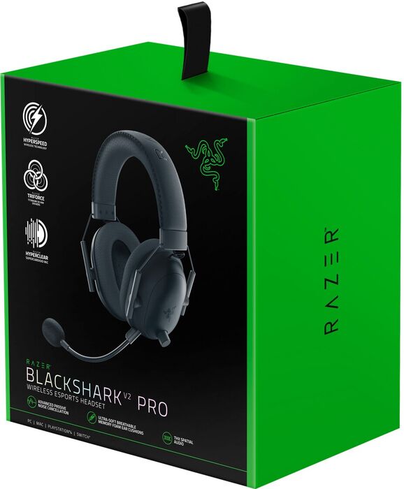Razer Blackshark V2 Pro þráðlaus leikjaheyrnartól - Svört