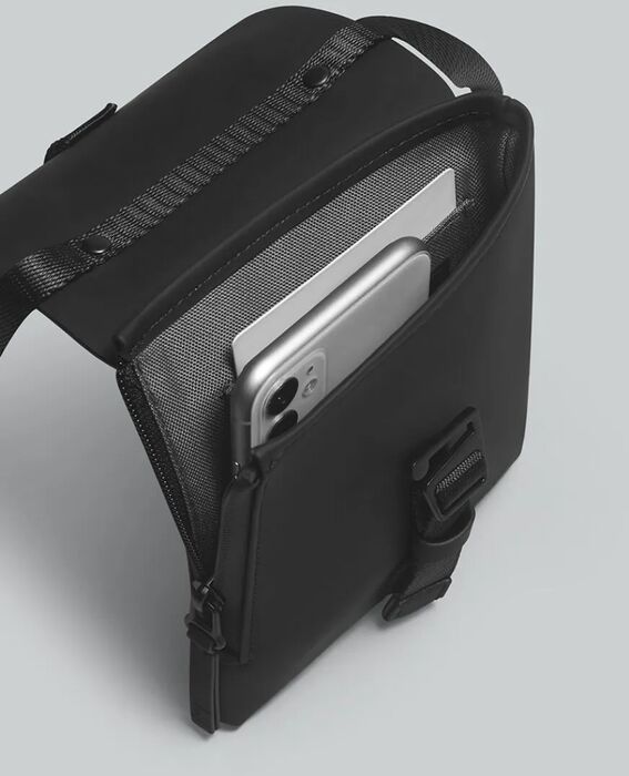 Gaston Luga Spläsh Mini Crossbody hliðartaska - Svört