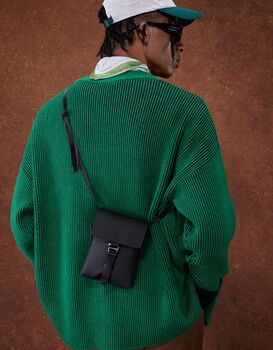 Gaston Luga Spläsh Mini Crossbody hliðartaska - Svört