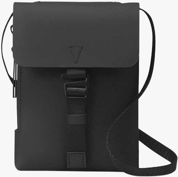 Gaston Luga Spläsh Mini Crossbody hliðartaska - Svört