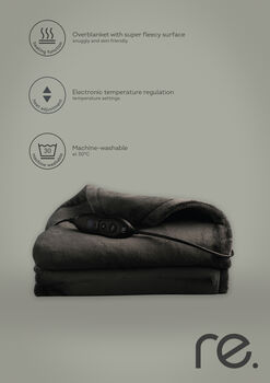 re. hitateppi - Grátt