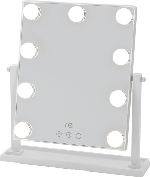 re. Hollywood spegill m. 9 ljósum