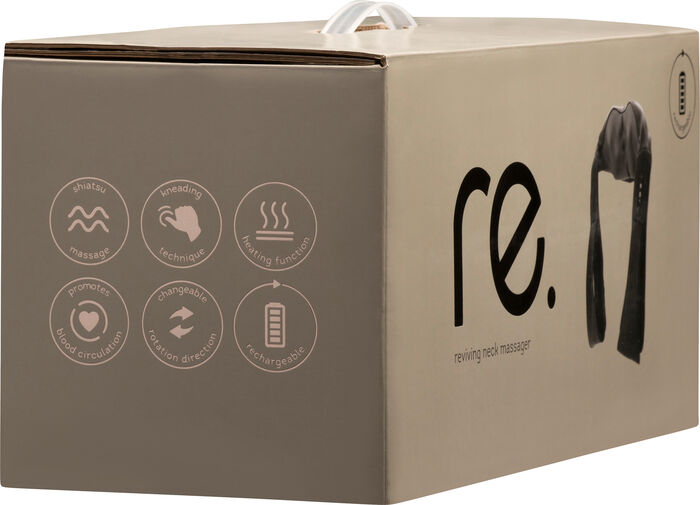 re. Axla- og hálsnuddtæki - Svart