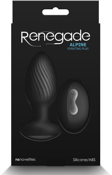 Ns Novelties Renegade Alpine rassaörvari með titring - Svartur