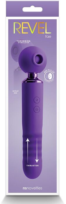 NS Novelties Revel Fae sogtæki og titrari- Fjólublár 