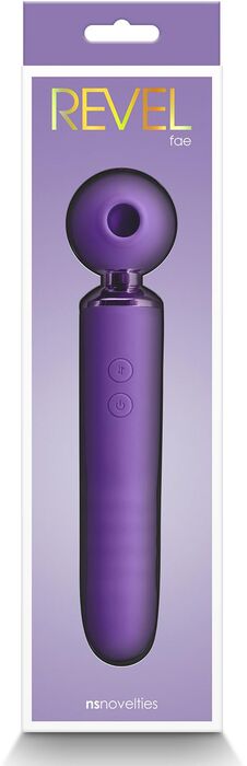 NS Novelties Revel Fae sogtæki og titrari- Fjólublár 