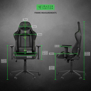 Razer Tarok Essentials X leikjastóll - Svartur