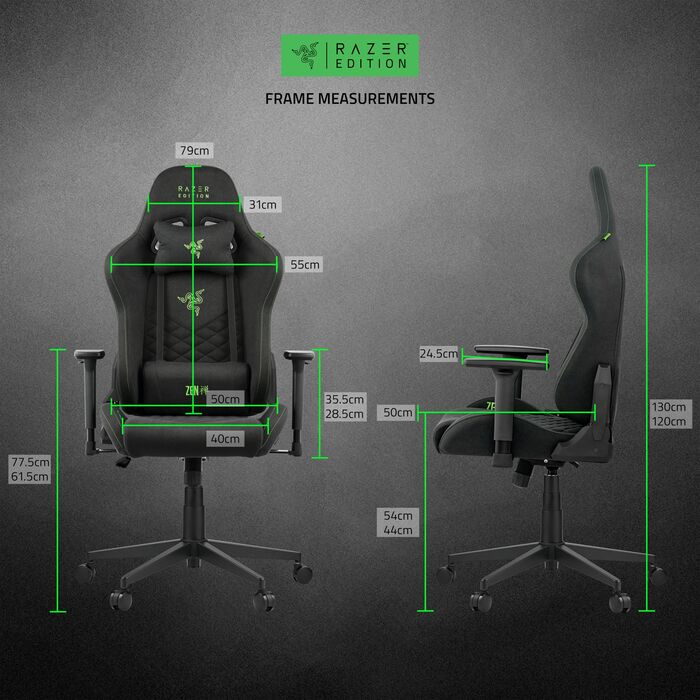 Razer Tarok Natrix leikjastóll - Svartur