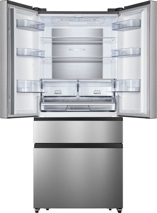 Hisense tvöfaldur kæli- og frystiskápur RF540N4SBI2 - Stál