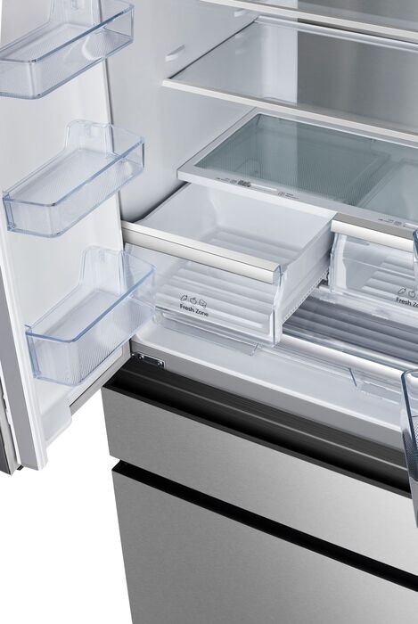 Hisense tvöfaldur kæli- og frystiskápur RF540N4SBI2 - Stál