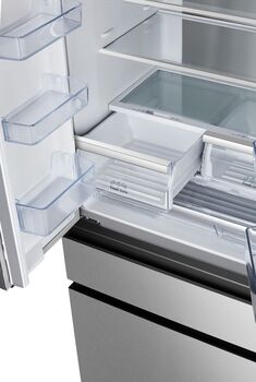 Hisense tvöfaldur kæli- og frystiskápur RF540N4SBI2 - Stál