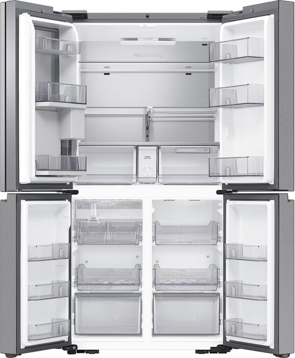 Samsung Family Hub tvöfaldur kæli- og frystiskápur - Stál