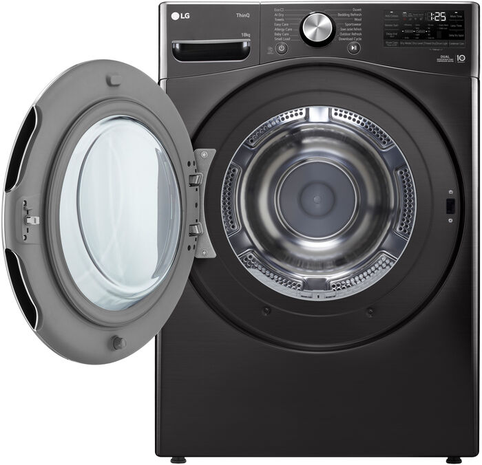 LG þurrkari RH18U8JVCW - Svartur