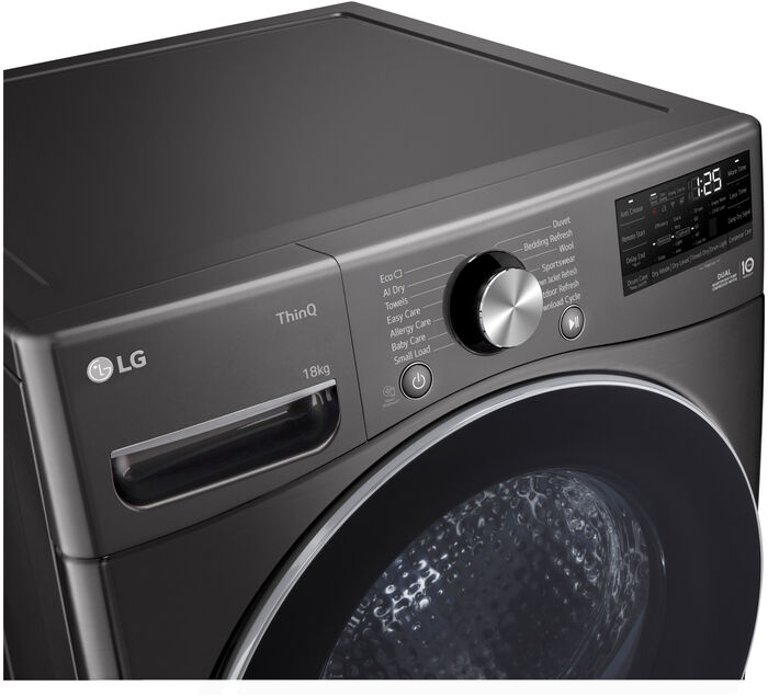 LG þurrkari RH18U8JVCW - Svartur