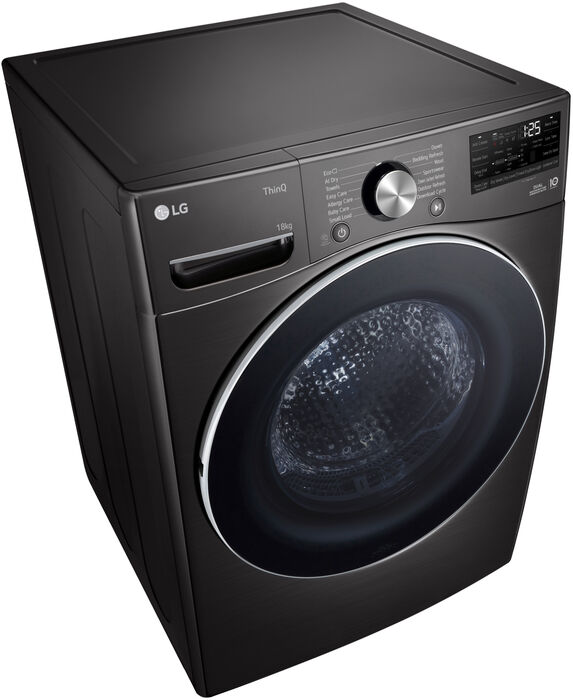 LG þurrkari RH18U8JVCW - Svartur