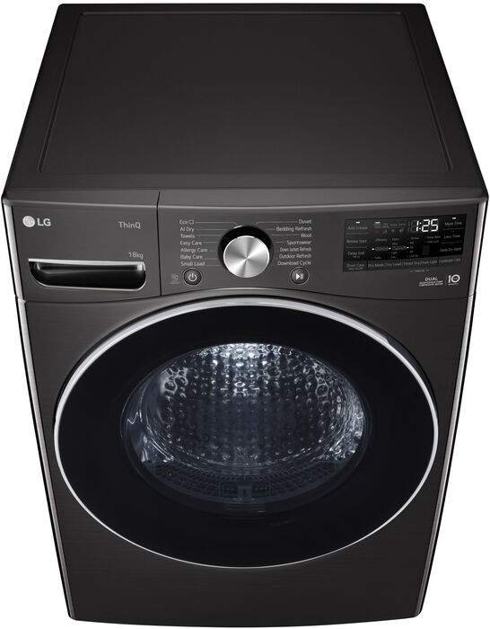 LG þurrkari RH18U8JVCW - Svartur