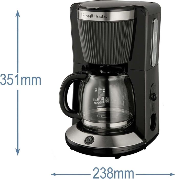 Russell Hobbs Brontë kaffivél - Svört