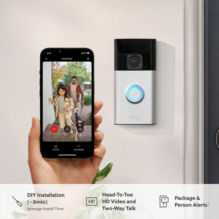 Ring Video Doorbell 3 Dyrabjalla