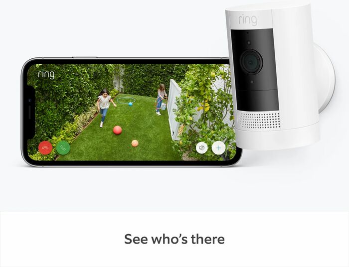 Ring Stick Up öryggismyndavél með rafhlöðu Gen 3 - Hvít