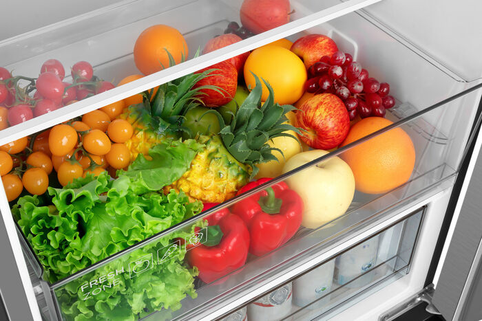 TCL kæli- og frystiskápur RP456BIE0NE - Stál