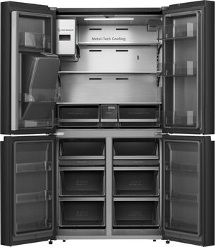 Hisense tvöfaldur snjallkæli- og frystiskápur RQ760N4IFE - Svartur