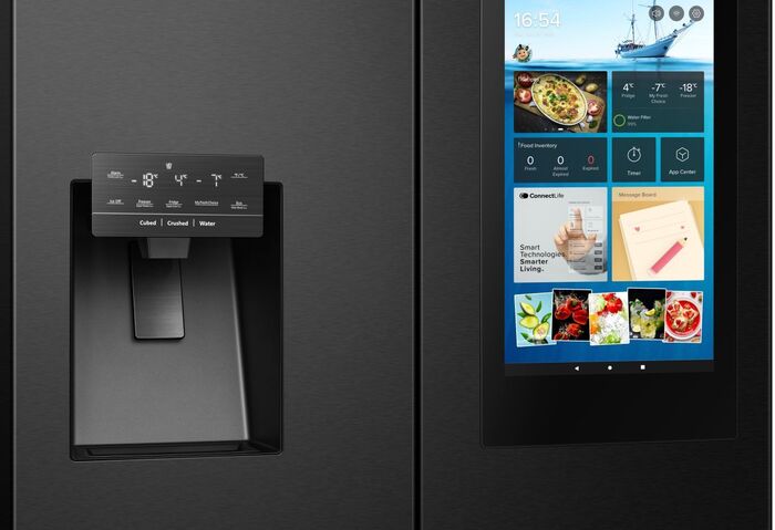 Hisense tvöfaldur snjallkæli- og frystiskápur RQ760N4IFE - Svartur