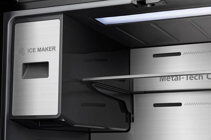 Hisense tvöfaldur snjallkæli- og frystiskápur RQ760N4IFE - Svartur