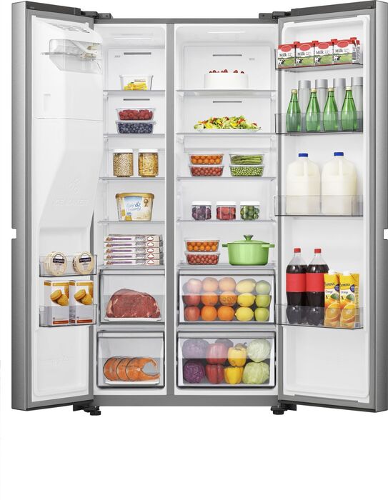 Hisense tvöfaldur kæli- og frystiskápur RS5P628WSPID - Stál